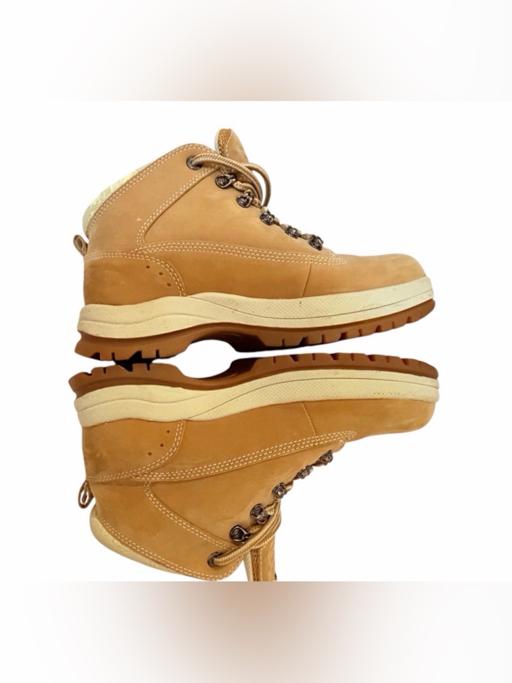 Vintage 90s Skechers Chunky.
Hiker Boots Y2K Wheat Tan Leather 45294 Womens